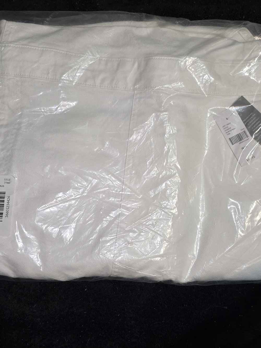 NWT Lane Bryant White Denim Shortalls